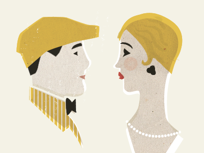 Great Gatsby Characters illustration