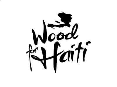 Wood For Haiti - Logo handlettering handwriting ink nonprofit