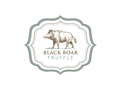 Blackboar Truffle animal logo