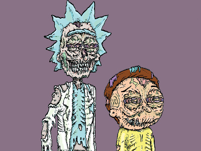 Weddings are basically funerals with cake adultswim horror lowbrow morty rick rick and morty zombie