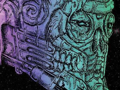 Undead Star-Lord comics mask horror zombie undead starlord guardians of the galaxy