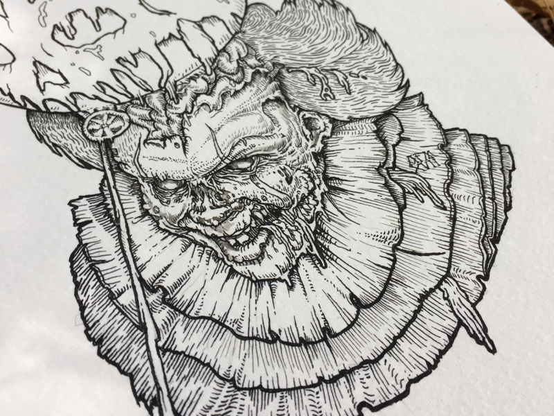 It’s Undead illustration it pennywise clown