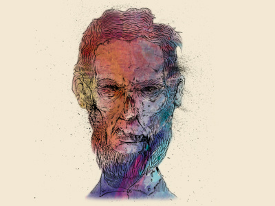 Zombie Lincoln illustration lincoln president rainbow vampire hunter zombie