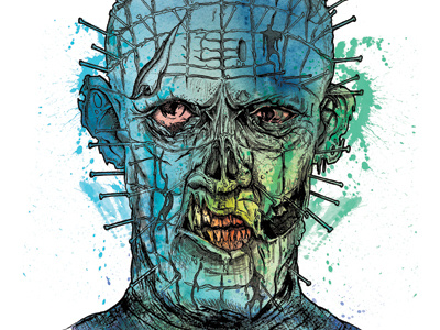 Zombie Raiser hell raiser horror illustration pinhead zombie