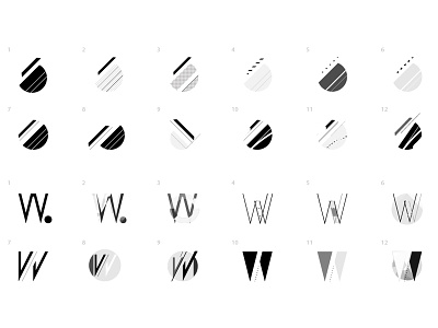 Black White Dots variations