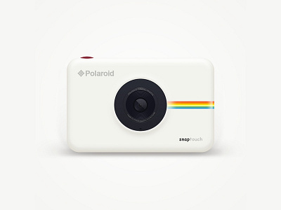 Polaroid 2.5D Icon camera color design icon realistic