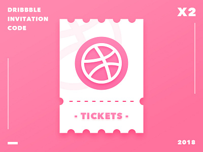 Dribbble invitation code x 2