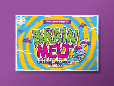 Brain Melt Layered Typeface