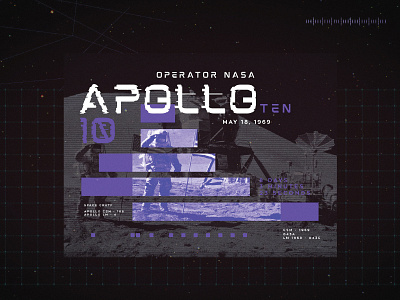 Apollo Ten apollo astronaut digital font futuristic glitch interstellar moon nasa space