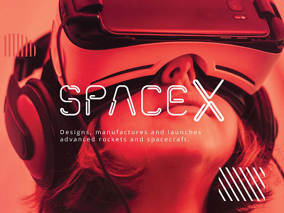 SpaceX dribbble font future futuristic logo nasa new otf popular spacex typeface typography