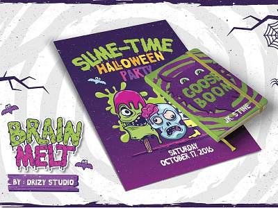 Halloween Poster & Book book creepy dribbble flyer font halloween illustration logo new otf popular poster type typeface typography vector