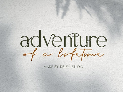 Adventure Of A Lifetime branding design dribbble font font duo futuristic popular quote typeface typography