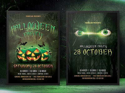 Halloween Flyers dribbble flyer font halloween new popular poster scary type typeface typography