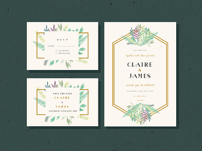 Wedding Invitation dribbble font modern popular typeface typography watercolor wedding wedding invitation