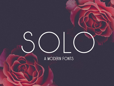 Solo A Modern Fonts design dribbble flower font futuristic logo popular sanserif type typeface typography
