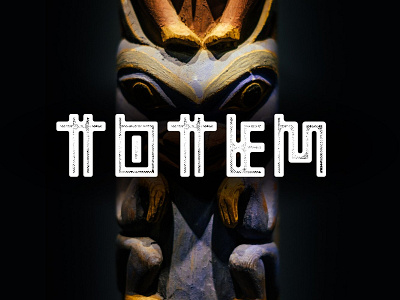 Totem | Adine Typeface dribbble ethnic font futuristic logo new otf popular totem type typeface typography