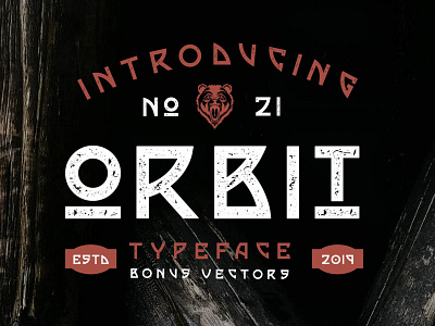 Orbit Typeface animal vector dribbble font logo otf popular retro type typeface typography vector vintage