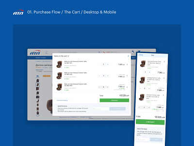 atl.ua — Purchase Flow automobile automotive basket cart checkout ecommerce payment shipping