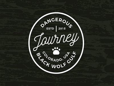 Journey adventure badge camp design journey logo