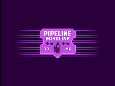 Gasoline Badge badge design gasoline logo retro