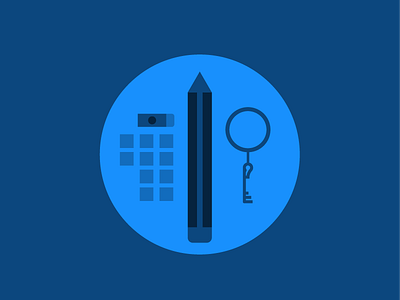 Pencil Kit design icon icongraphy