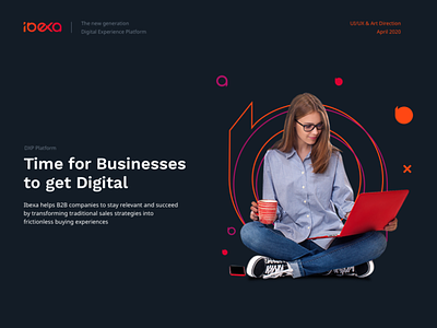 Ibexa - Digital Experience Platform branding case study homepage icons illustration landing page logo ui ux web website