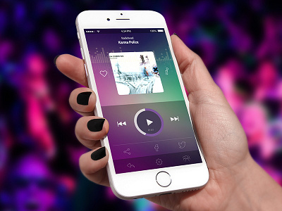 Radyomania Music App app design ios ios7 layout music navigation player radio ui user interface