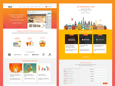 Ez Systems New Homepage home page homepage ibex icons illustration landing page ui website
