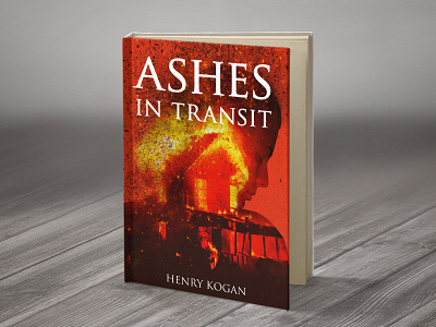 Ashes in Transit book conceptual cover fire flames illustration