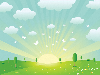 Spring Landscape background butterfly clean cloud cloudscape daisy design element fairy tale field flower freshness grass green holiday idyllic landscape leaf morning nature shiny sky spring summer sunbeam sunlight sunny tree wallpaper