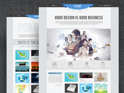 Minimal & Clean Portfolio PSD Template agency blog business clean corporate creative design elegant gallery minimal modern navigation portfolio professional psd retro template theme unique vintage