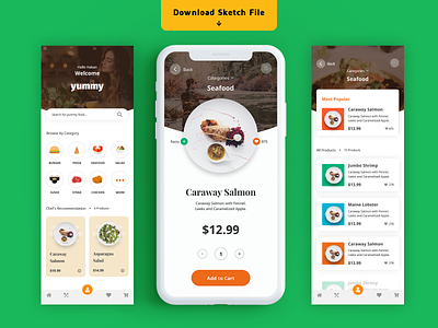 Food App app cards design ecommerce food app icons interface ios restaurant shop store ui ux