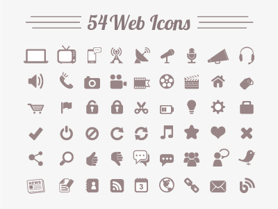 54 Web Icons agenda bird black bookmark bubble button calendar communication computer flag glass globe headphone icon internet magnifying media megaphone microphone newspaper people satellite social speech symbol technology television thumbs up tv