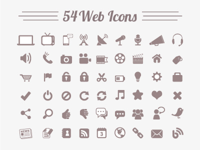 54 Web Icons