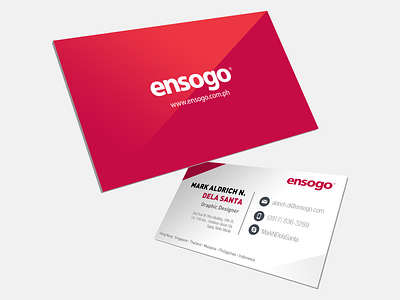 Ensogo Calling Card branding calling card e commerce graphic design marketing marketing collateral online shop online store print print design print media