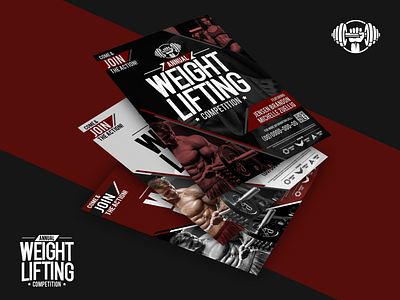 Weight Lifting Competition competition graphic design layout mark dela santa poster print design sports uidesign weightlifter
