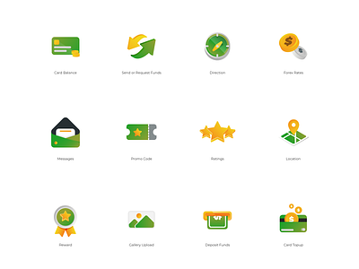 Financial Icons Pack branding design financial app graphic design icon pack vector wallet app