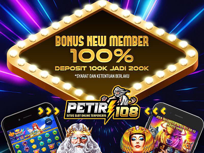 DAFTAR SITUS JUDI SLOT ONLINE TERPERCAYA DI INDONESIA : PETIR108 branding game online logo slot gacor slotonline