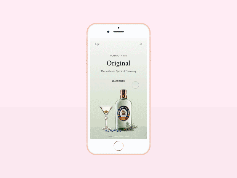 Liquor store concept animation animation design interface mobile navigation ui ui animation ux vincent tranphat