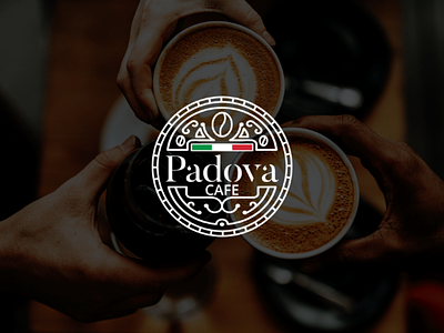 Padova Cafe Logo Design branding cafe coffee logo design visual identity