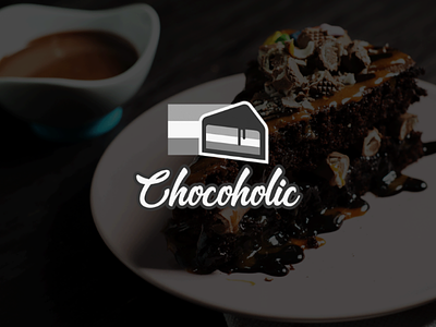 Chocoholic Logo Design cafe chocolate logo design visual design visual identity