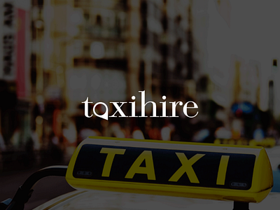 Taxihire Logo design logo design taxi company taxi logo visual identity