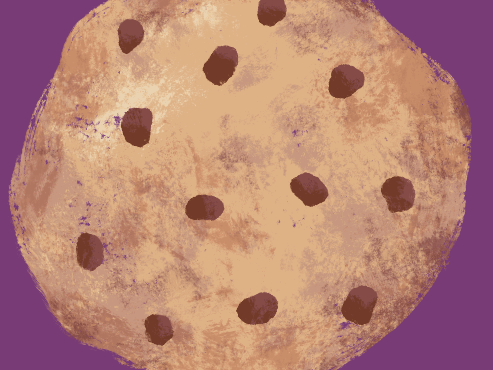 The Disappearing Chocolate Chip Cookie art cookie design food fun gif gif animated gif animation graphic design illustration sweets whimsical