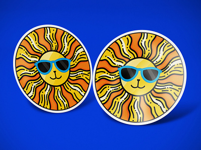 Sun Lion Sticker