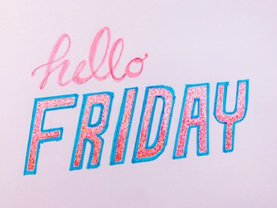 TGIFriday design handdone typography handlettered illustration school sketch stabilo type typography