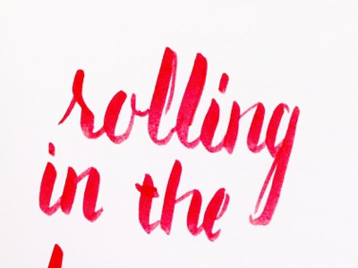 Rolling in the Deep adele design handdone typography handlettered illustration music sketch type typography