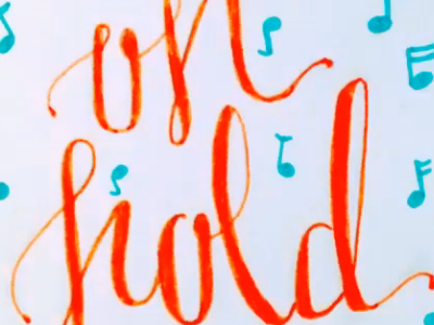 On Hold design handdone typography handlettered illustration music on hold phone sketch stabilo stop motion type typography