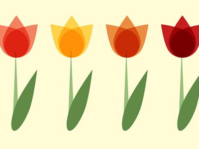 Tulips design flower fun graphic graphic design illustration plants tulip whimsical young