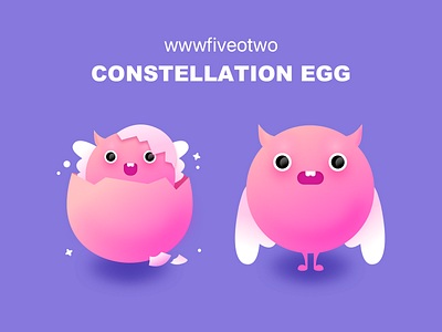Constellation egg design illustration illustration drawing painting ui