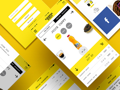 Kavarna Stesti android app café clean ios app ui ux webdesign website